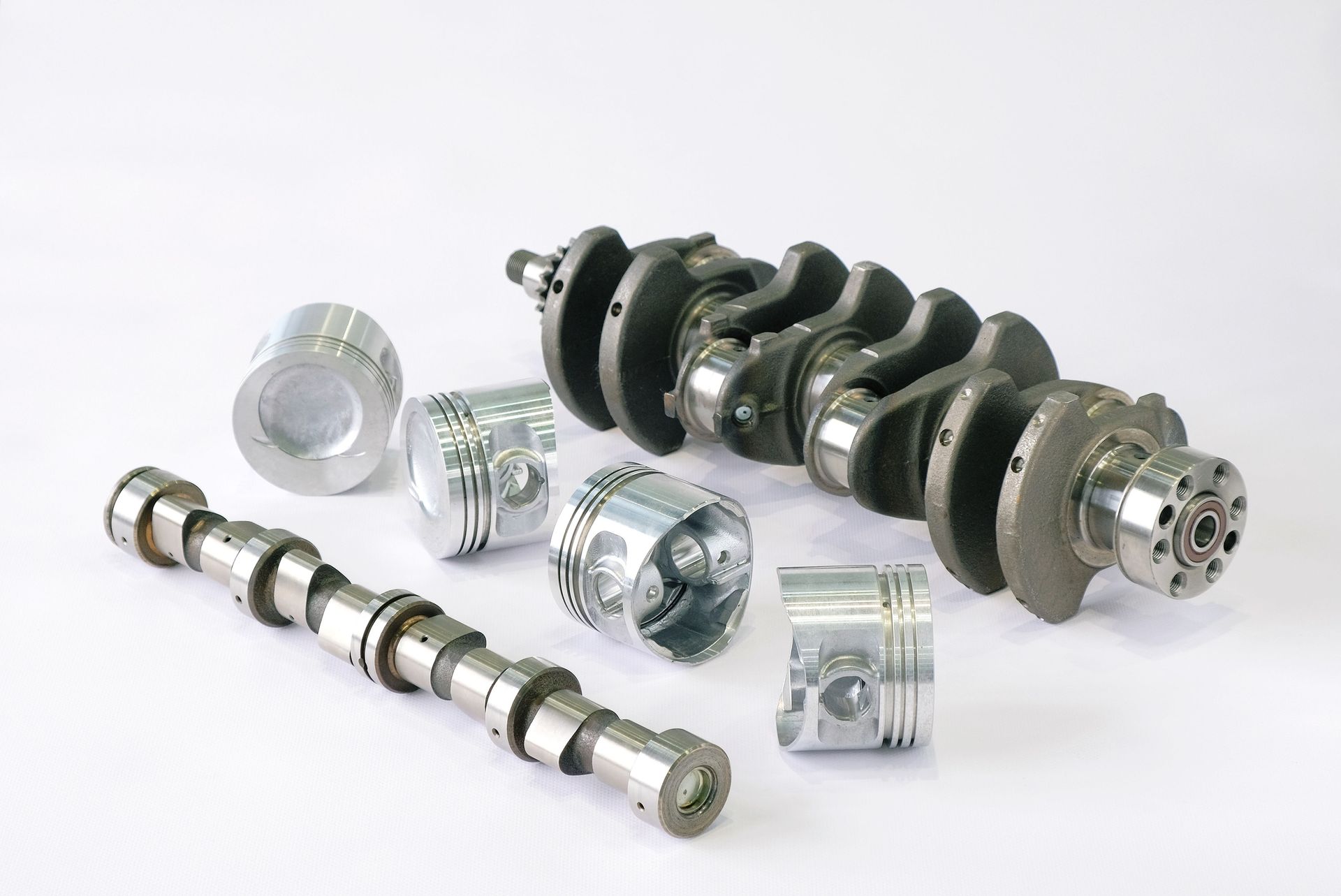 Piston, Crankshaft, Camshaft