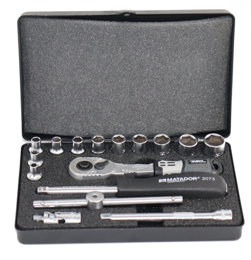 MATADOR Steckschlüssel-Satz M, 6-kt., 16-tlg., 6,3 mm (1/4"): 4-13 mm