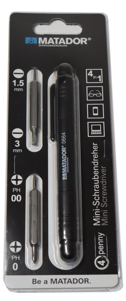 Minischraubendreher "4in1"