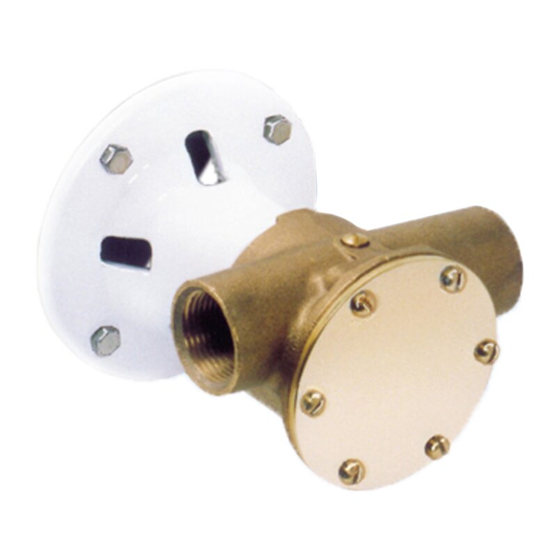 [11976] Impeller Pump 22870-2043 Jabsco, Bronze with Flange Adapter, BG080, 1" BSP, 2/3, NIT