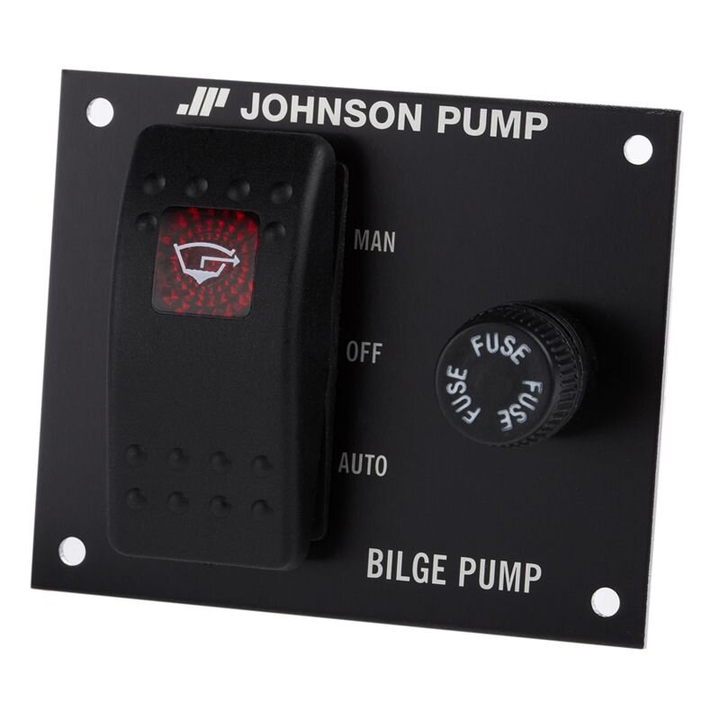 Bilge Pump Control Panel 12V - 3-Way (on, auto, off), 34-1224 SPX Johnson Pump