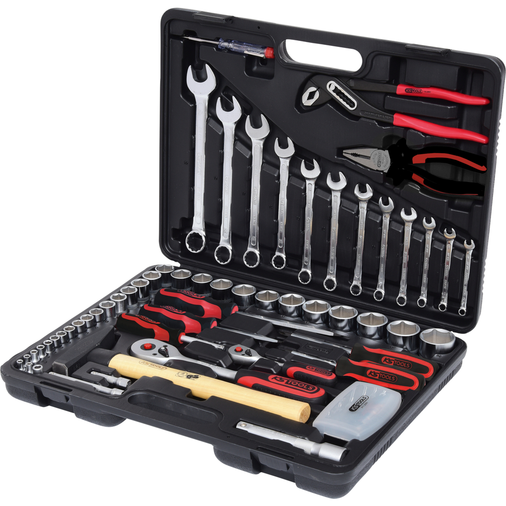 [911.0688] KS Tools Socket Set 1/4" + 1/2", 88-Piece
