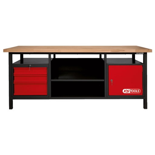 [865.0201] XXL Workbench with 3 Drawers and 1 Door