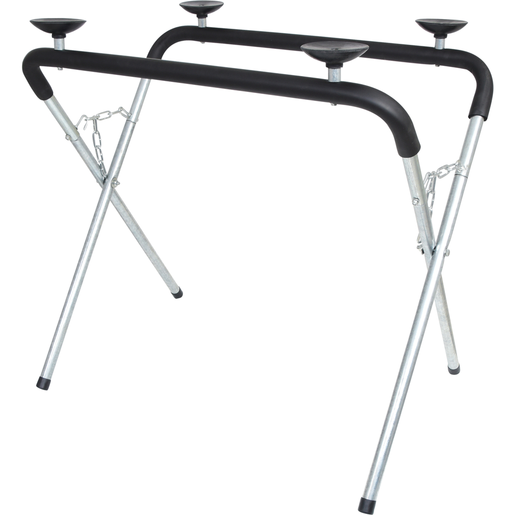 [140.2225] Performance Glass Storage Table with Rubber Suction Cups, 1160 mm