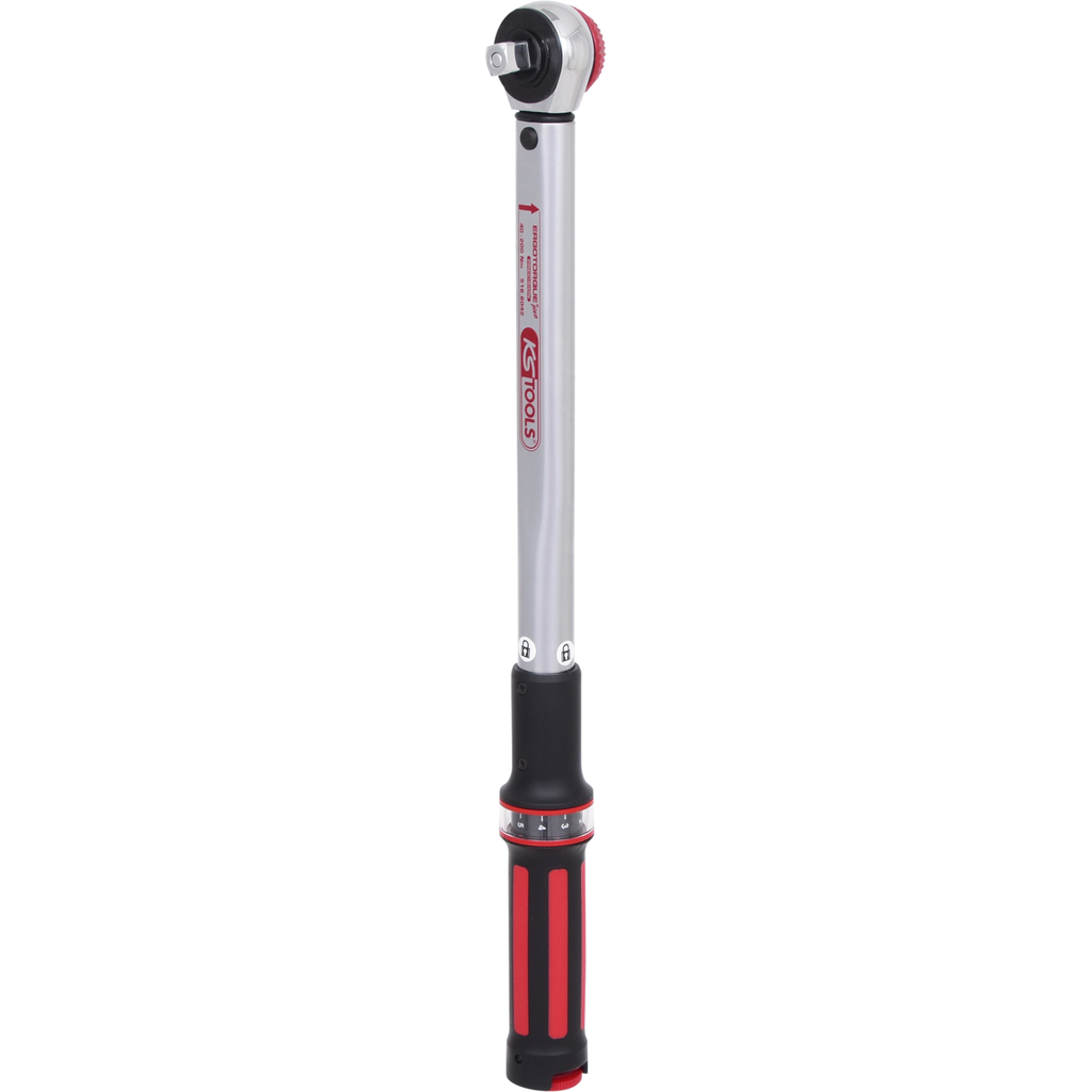 KS Tools 1/2" ERGOTORQUEprecision Torque Wrench 40-200 Nm with Quick-Lock Knob Reversible Ratchet Head