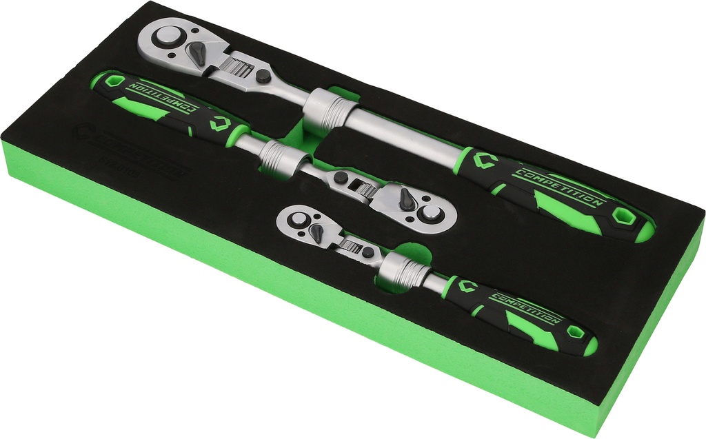[512.0103] COMPETITION Teleskop-Ratschen-Satz,3-tlg 1/4"+3/8"+1/2"