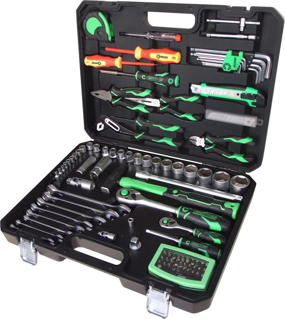 [512.0107] COMPETITION 1/4"+1/2" Universal-Werkzeug -Satz, 106-tlg