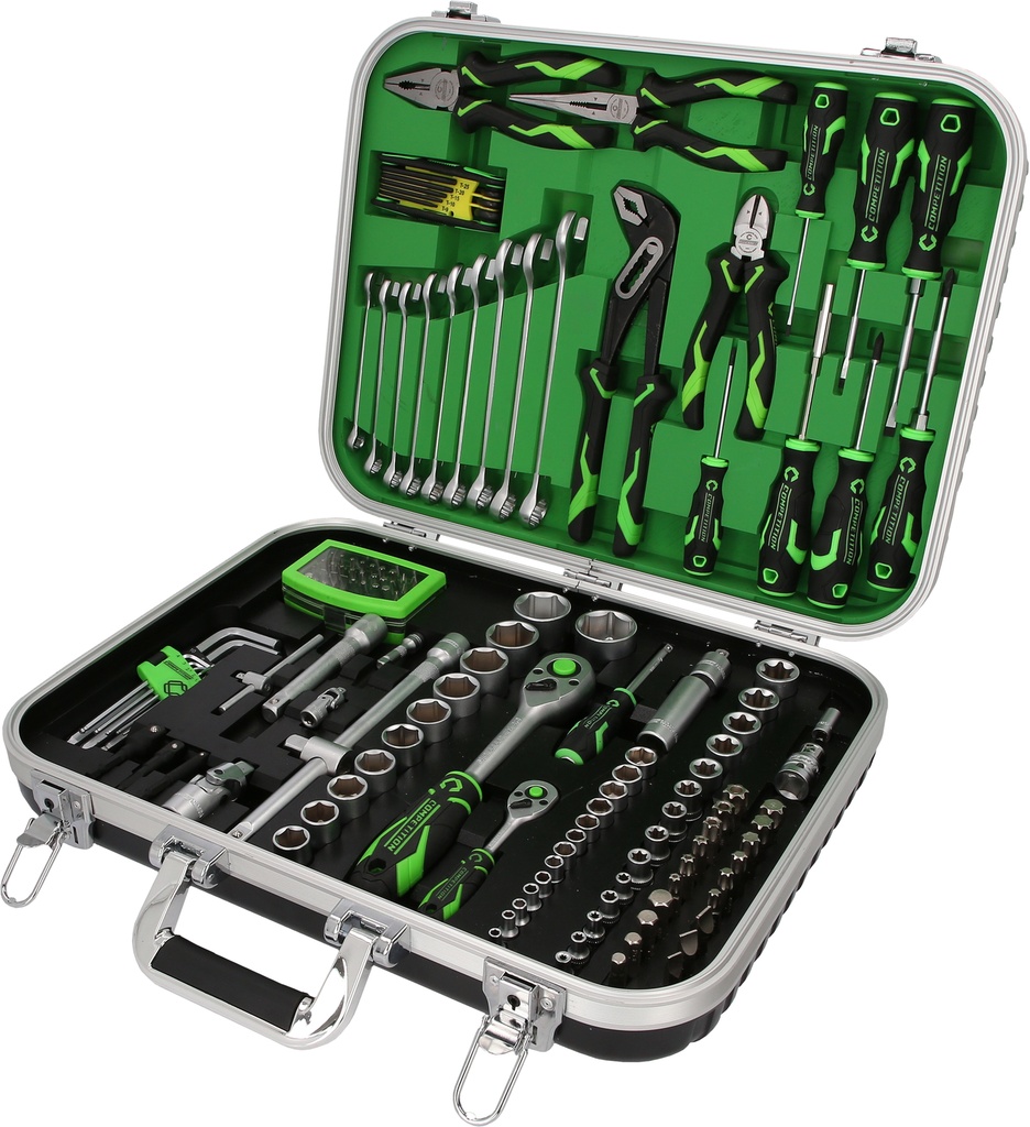 COMPETITION 1/4"+1/2" Universal-Werkzeug -Satz, 143-tlg