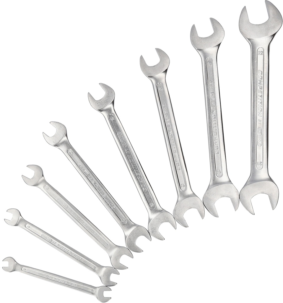 COMPETITION Double Open-End Wrench Set, 8-Pc