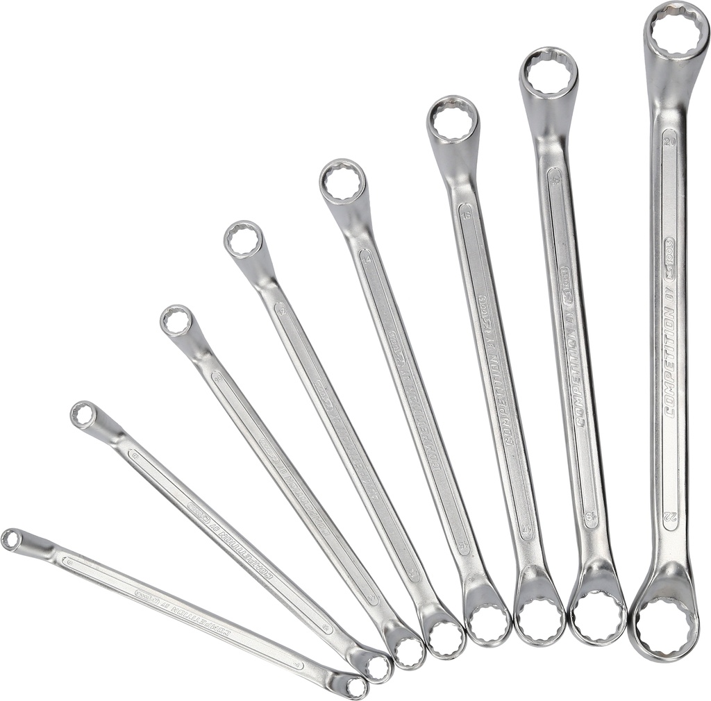 COMPETITION Double Ring Spanner Set, Offset, 8-pc