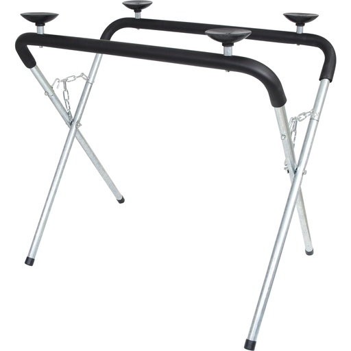 [140.2225] Performance Glass Storage Table with Rubber Suction Cups, 1160 mm