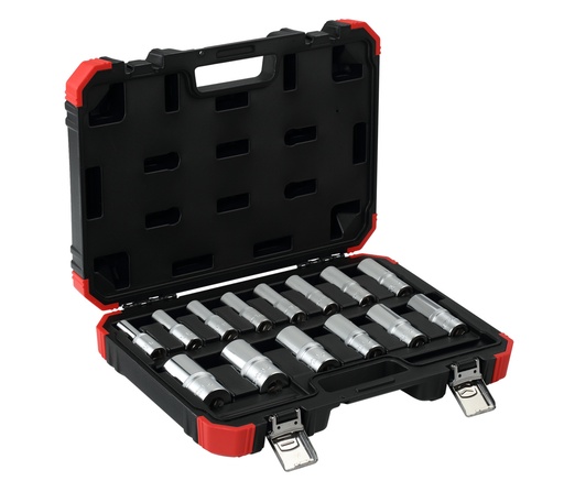 [R61003114] Gedore Red Socket Set 1/2" Hex SW 10-32mm 14pc